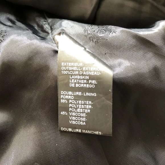 The Kooples Leather biker jacket Lambskin coat xs - Picture 4 of 8